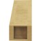 Ekena Millwork 5-inch W x 10-inch D x 10-inch H Legacy Rough Cedar Woodgrain TimberThane Knee Brace, Primed BRCUR05X10X10LECRCPR - alternate 3